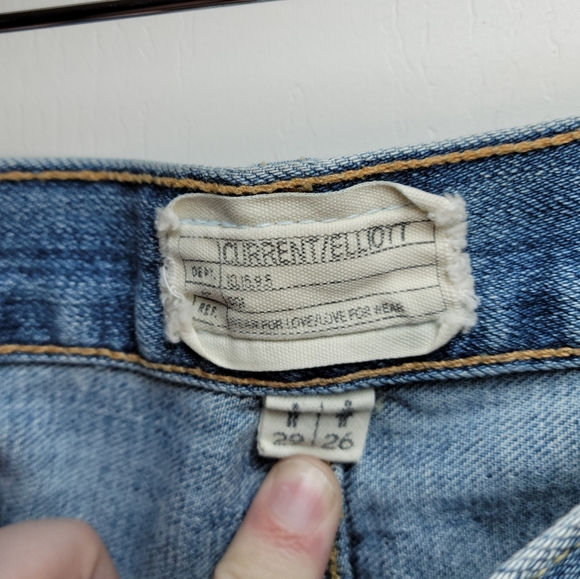 Current/Elliott Unisex Button-Fly Denim Shorts Women's 26 / Men's 29 - Picture 4 of 9
